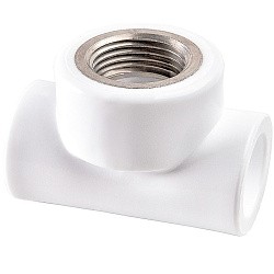 Тройник ПП 20-1/2'' PN 25 белый РВК 20801 (930659247) со склада Проконсим в Кемерово
