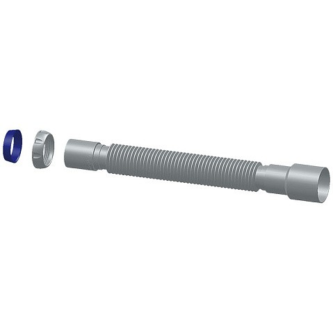 Труба гофрированная Unicorn D85, 40х50 гибкий отвод, 1 1/2'' х40 с уплотнительным кольцом, 800мм купить в Кемерово | "Проконсим"