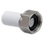 Штуцер для водосчетчика ПП 20-3/4'' PN 25 с накидной гайкой белый РТП 10852 купить в Кемерово | "Проконсим"