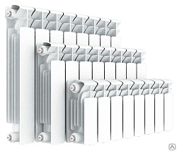  Радиатор биметаллический 20 секц, ширина 1600мм, RIFAR  2780Вт подк. боковое (930350039) со склада Проконсим в Кемерово