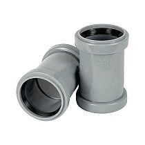 Муфта двухраструбная VALFEX DN -50 для внутренней канализации соединительная с перегородкой купить в Кемерово | "Проконсим"