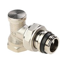 Клапан радиаторный настроечный DN 15 PN 10 угловой с уплотнением, под шестигранник MVI TR.111.04 купить в Кемерово | "Проконсим"