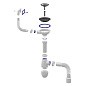 Сифон для мойки Unicorn В425P, 40х50 гибкий отвод, 3 1/2'' х40 чаша из нержавеющей стали, прямоугольный перелив купить в Кемерово | "Проконсим"