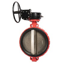 Затворы поворотные дисковые DN 300-600 PN 16 межфланцевые с чугунным диском с редуктором Рашворк 200 купить в Кемерово | "Проконсим"