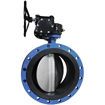 Затворы чугунные дисковые DN 250-1000 PN 10(16) фланцевые с чугунным диском с редуктором СибЗТА купить в Кемерово | "Проконсим"