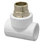 Тройник комбинированный ПП 50-1 1/2'' PN 25 под ключ с наружной резьбой белый РТП 10761 купить в Кемерово | "Проконсим"