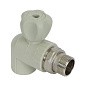 Кран шаровой для радиатора угловой VALFEX 25 PN 25 G-3/4'' серый купить в Кемерово | "Проконсим"