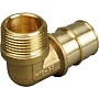 Угольник латунный для PEX труб 16-1/2'' PN 10 OP под надвижную гильзу с наружной резьбой ONE PLUS купить в Кемерово | "Проконсим"