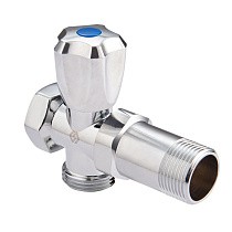 Вентиль латунный проходной MVI BV.460 DN 15 +отверстие 20 PN 10 удлиненный хромированный муфта-штуцер маховик купить в Кемерово | "Проконсим"