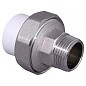 Муфта комбинированная ПП 32-1'' PN 25 разъёмная с наружной резьбой белая VALFEX  купить в Кемерово | "Проконсим"