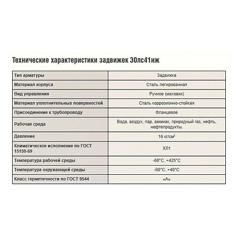 Задвижки стальные 30лс41нж DN 50-300 PN 16 исполнение ХЛ1 САЗ АВАНГАРД купить в Кемерово | "Проконсим"