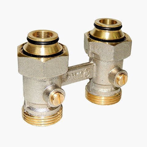 Узел нижнего подключения Vekotrim DN 15 PN 10 прямой двухтрубный 20-3/4'' под евроконус, муфта купить в Кемерово | "Проконсим"