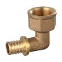 Угольник латунный для PEX DN 16 с внутренней резьбой  1/2'' под надвижную гильзу PLP купить в Кемерово | "Проконсим"