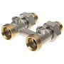 Узел нижнего подключения DN 20 прямой двухтрубный 20-1/2'' никелированный с ниппелем штуцерхштуцер РИДАН 003L0396R купить в Кемерово | "Проконсим"