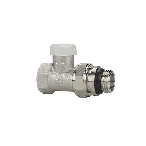 Клапан радиаторный VARMEGA VM10311 DN15 PN10 прямой настроечный G-1/2'' с уплотнением муфта-штуцер купить в Кемерово | "Проконсим"