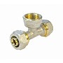 Тройники латунные для PEX труб DN 16-32 PN 10 обжимные никелированные с внутренней резьбой Valfex VF.332.N купить в Кемерово | "Проконсим"