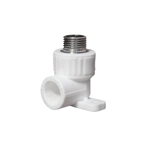 Угольник установочный ПП 20-1/2'' PN 25 белый VALFEX Pro купить в Кемерово | "Проконсим"