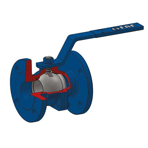 Кран шаровой DN 125 PN 16 чугунный 200мм уплотнение PTFE фланцевый FAF 1100125  купить в Кемерово | "Проконсим"