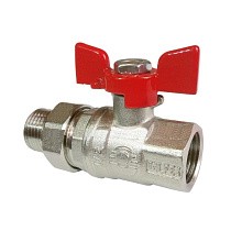 Краны латунные шаровые усиленные 11Б27фт1М DN 15-25 PN 40-63 бабочка американка Valfex Premium.227.NB1 купить в Кемерово | "Проконсим"