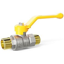 Краны латунные шаровые газовые DN 15-25 PN 40 рычаг штуцер-штуцер LD Pride GAS купить в Кемерово | "Проконсим"