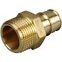 Муфты латунные для PEX труб DN 16-50 PN 10 под надвижную гильзу OP с наружной резьбой ONE PLUS купить в Кемерово | "Проконсим"