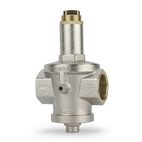 Регулятор давления VARMEGA VM128 DN 40 PN25 мембранный под манометр 13,1kv G-1 1/2'' никелированный купить в Кемерово | "Проконсим"