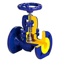 Клапаны запорные DN 15-300 PN 16 чугунные до 300гр. фланцевые Zetkama zGLO.215A купить в Кемерово | "Проконсим"