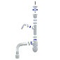Сифон для мойки Unicorn В320VР, 40х50 гибкий отвод, 1 1/2'' х40 пластиковая чаша с отводом для стиральной машины купить в Кемерово | "Проконсим"