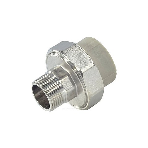 Муфта комбинированная разъёмная VALFEX 20 PN 25 G-1'' американка-НР серая купить в Кемерово | "Проконсим"