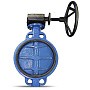 Затвор дисковый поворотный DN 350 PN 16 чугунный с диском из нержавеющей стали межфланцевый редуктор FAF 3500350D купить в Кемерово | "Проконсим"