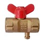 Кран латунный шаровой 11Б27п(М)1 DN 15 PN 16 трёхходовой под манометр G1/2"-М20х1,5 муфта-муфта бабочка Пензапромарматура купить в Кемерово | "Проконсим"