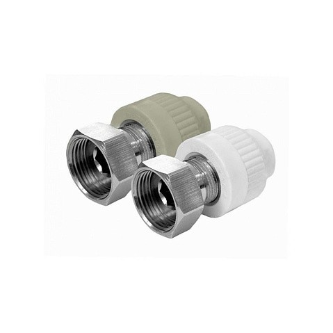 Муфта комбинированная с накидной гайкой VALFEX 25 PN 25 G-1'' серая купить в Кемерово | "Проконсим"
