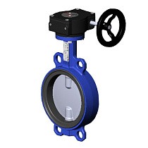 Затворы поворотные дисковые DN 150-500 PN 10-16 межфланцевые диск из нержавеющей стали с редуктором Tecofi VPI4449 купить в Кемерово | "Проконсим"