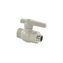 Краны шаровые ПП DN 20-32 PN 25 комбинированные с наружной резьбой серые Valfex  купить в Кемерово | "Проконсим"