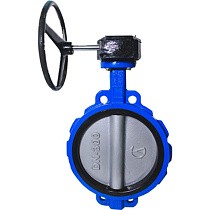 Затворы поворотные дисковые 32ч301р DN 250 PN 10-16 межфланцевые с редуктором ЛМЗ Семенов купить в Кемерово | "Проконсим"