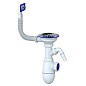 Сифон для мойки Unicorn В430V, без отвода, 3 1/2'' х40 с отводом для стиральной машины, прямоугольный перелив купить в Кемерово | "Проконсим"