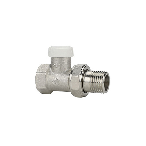 Клапан радиаторный VARMEGA VM10301 DN15 PN10 прямой настроечный G-1/2'' муфта-штуцер купить в Кемерово | "Проконсим"