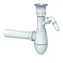Сифон для мойки Unicorn В310V, 40х40 прямой отвод, 1 1/2'' х40 чаша из нержавеющей стали с отводом для стиральной машины купить в Кемерово | "Проконсим"
