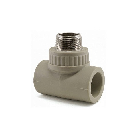 Тройник комбинированный НР VALFEX 25x25 PN 25 G-1/2'' НР серый купить в Кемерово | "Проконсим"