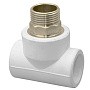 Тройники ПП DN 40-50 PN 25 комбинированные под ключ с наружной резьбой белые РТП купить в Кемерово | "Проконсим"