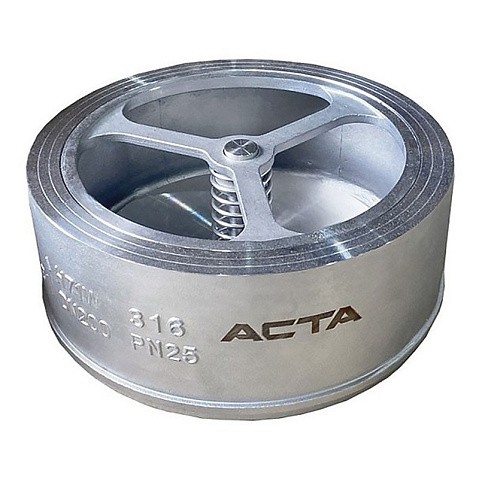 Клапаны обратные межфланцевые из нержавеющей стали DN 40 PN 25 Тмакс 200 °С АСТА ОК352 купить в Кемерово | "Проконсим"