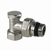 Клапан для радиаторов VALFEX VF.019.NN, PN-10, угловой с дополнительным уплотнением, настроечный купить в Кемерово | "Проконсим"