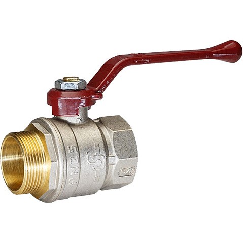 Краны латунные шаровые DN 15-50 PN 25-40 никелированные рычаг муфта-штуцер Temper 88 ГОСТ Р 59553 купить в Кемерово | "Проконсим"