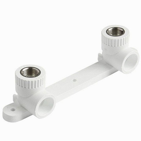 Угольник установочный двойной ПП 20-1/2'' PN 25 с внутренней резьбой белый Pro Aqua PA280008P купить в Кемерово | "Проконсим"