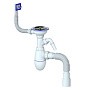 Сифон для мойки Unicorn В435V, 40х50 гибкий отвод, 3 1/2'' х40 с отводом для стиральной машины, прямоугольный перелив купить в Кемерово | "Проконсим"