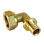 Угольник латунный для PEX труб 16-1/2'' PN 16 S-2,2мм под надвижную гильзу Valfex VF.455.AF купить в Кемерово | "Проконсим"