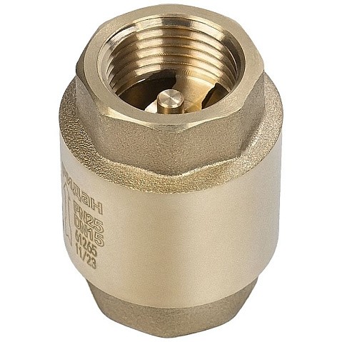 Клапаны обратные латунные DN 15-50 PN 25 пружинные резьбовые  РИДАН NRV-R купить в Кемерово | "Проконсим"