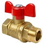 Кран латунный шаровой Valfex.218.LB1 11Б27фт1М DN 15 PN 40 муфта-штуцер бабочка купить в Кемерово | "Проконсим"