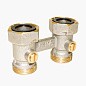 Узел нижнего подключения Vekotrim DN 15 PN 10 прямой двухтрубный 20-3/4'' c накидной гайкой, муфта купить в Кемерово | "Проконсим"