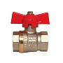 Кран латунный шаровой DN20 PN25 муфта-муфта бабочка SGLprof